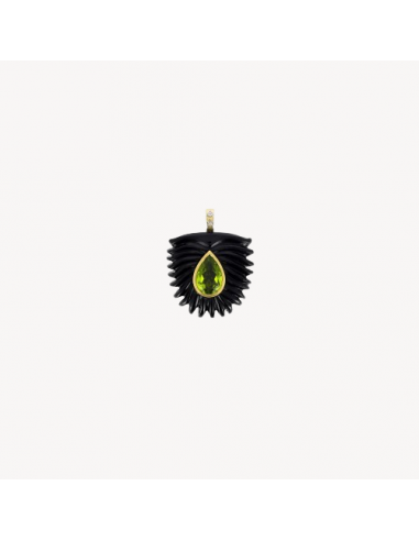 Pendentif Palme Onyx et Péridot prix pour 