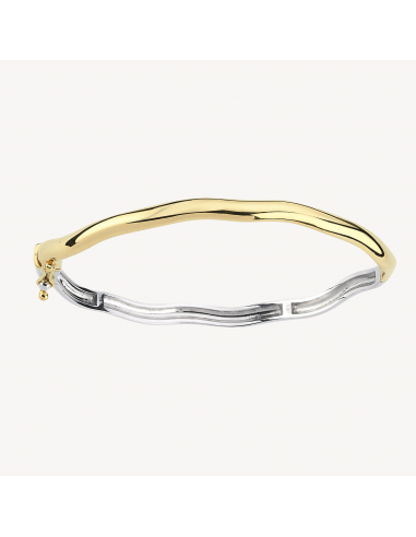 Rebellion Bangle in 2 Tone Gold Véritable concentré