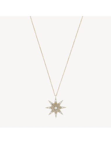 Collier Sirius Star Diamond Or Rose soldes