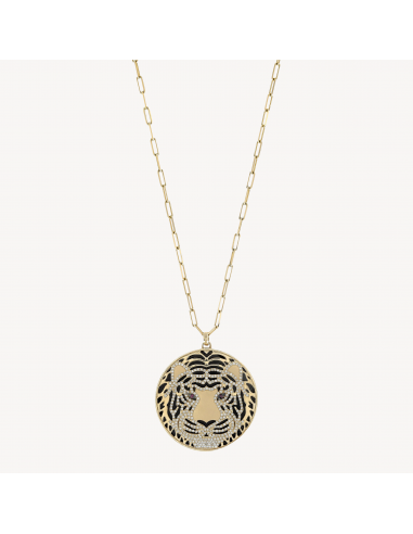 Collier Tiger Diamond Or Rose En savoir plus