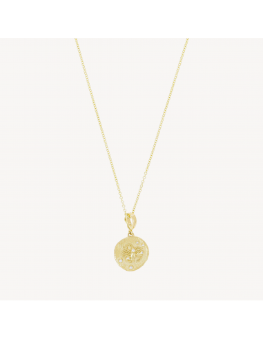 Of The Stars Scorpio Small Coin Necklace les ligaments