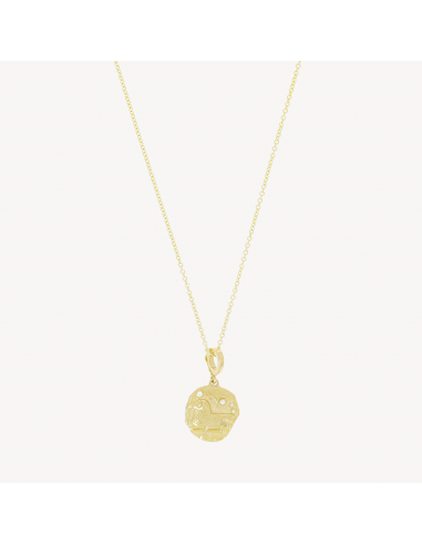 Of The Stars Aries Small Coin Necklace shop