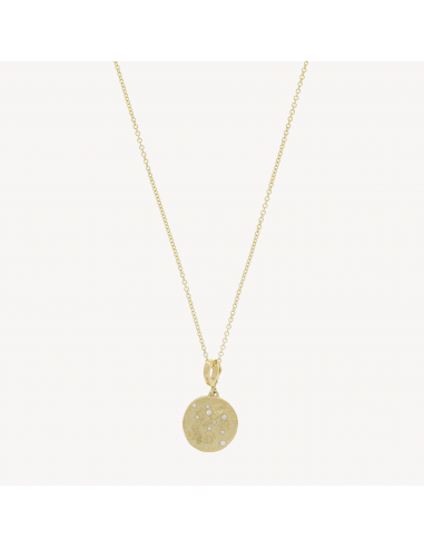 Of The Stars Aquarius Small Coin Necklace shop