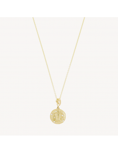 Of The Stars Libra Small Coin Necklace Vous souhaitez 