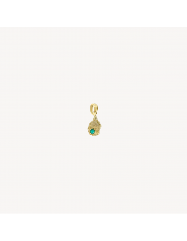 Emerald Scattered Small Gold Nugget Charm s'inspire de l'anatomie humaine