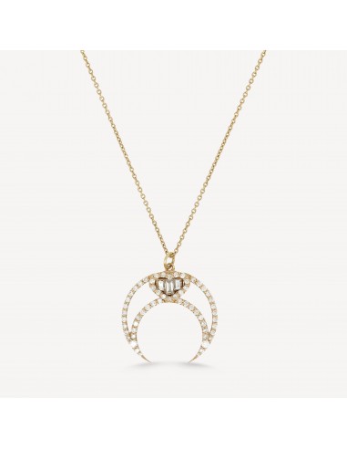 Collier High Moon Baguette Heart Pour