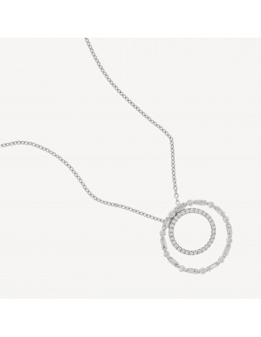 Collier Or Blanc et Diamants 0.44cts en stock