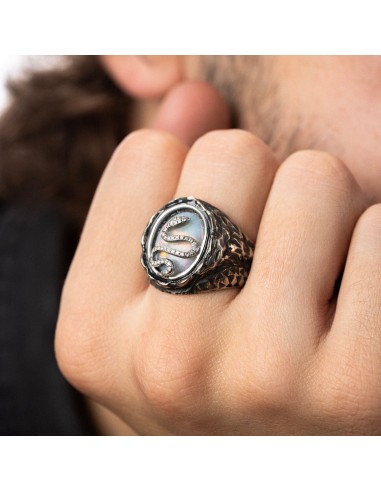 Bague Serpent Opale et Diamant soldes