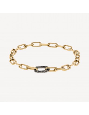 Bracelet Saxon Gold and Black Diamond Link suggérées chez