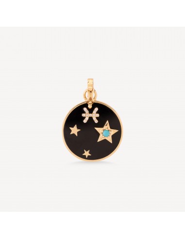 Pendentif Small Onyx Zodiac Pisces Venez acheter