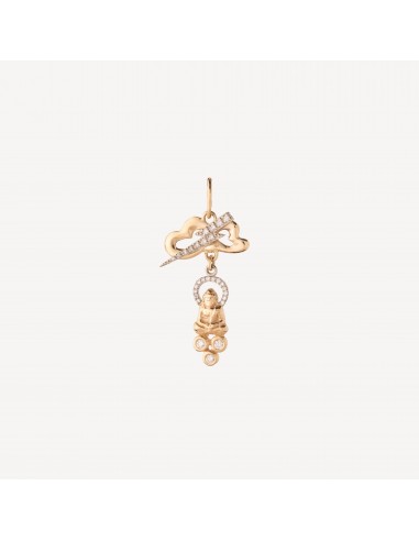 Pendentif Floating Buddha's Resilience brillant des détails fins