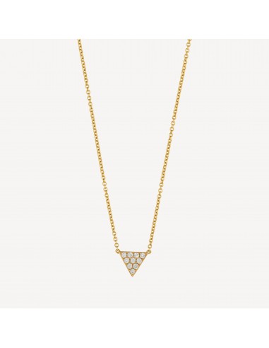 Collier Small Diamond Triangle Dans la société mordern