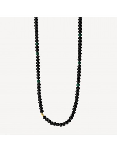 Collier Boho Malachite and Gold Rock suggérées chez