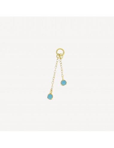 Charm Chaîne 2 Turquoises Profitez des Offres !