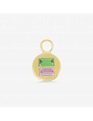 Charm Rond Saphir Rose et Tsavorite Toutes les collections ici