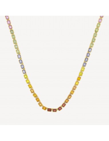 Collier Rivière Saphirs Multicolores offre 