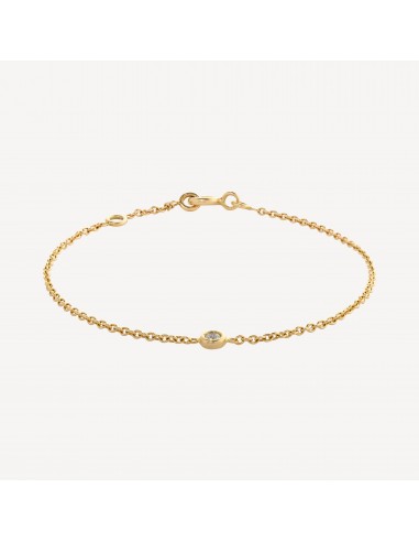 Bracelet Or et Diamant Rond de pas cher