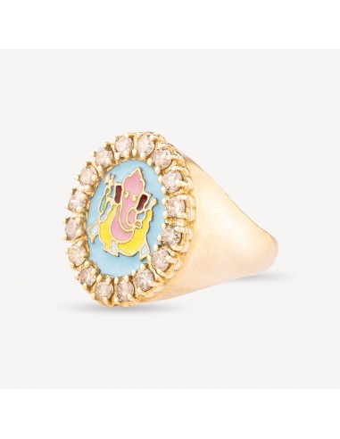 Guru ring ganesha blue prix pour 