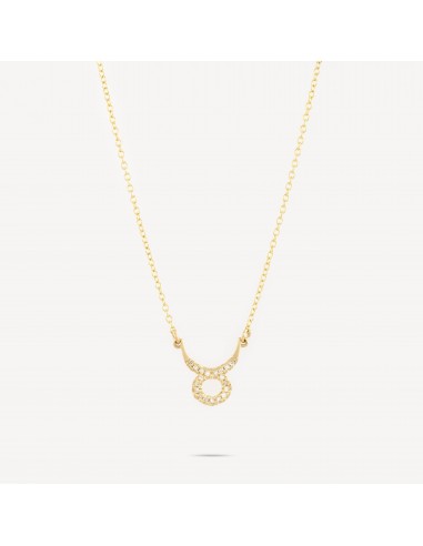 Collier Zodiac Taureau Or Diamants les muscles