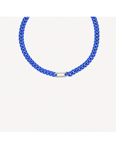 Collier Cuban Electric Blue Or Blanc Le MVP de beaucoup