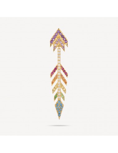 Boucle d'oreille Arrow Rainbow les ligaments