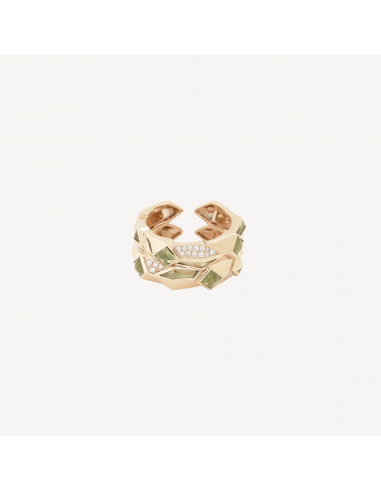 Bague Edgy Double Peridot commande en ligne