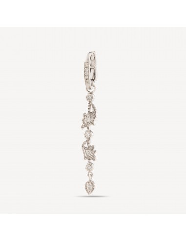 Boucle d'Oreille Wild Flowers Diamants Or Blanc Venez acheter