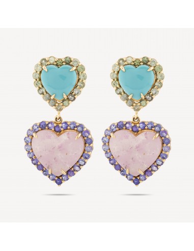 Boucles D'oreilles Double Heart Dolly 2023