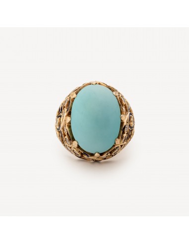 Bague Turquoise Or Rose s'inspire de l'anatomie humaine