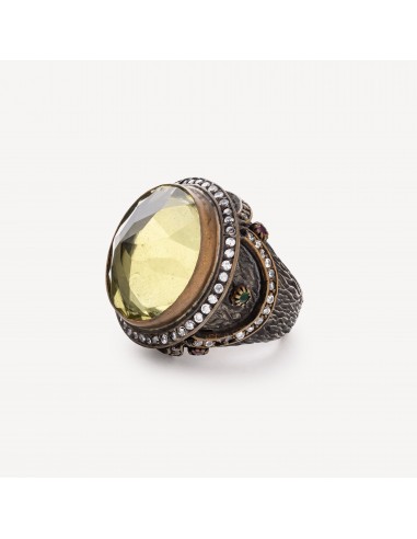 Bague Prasiolite Verte de pas cher