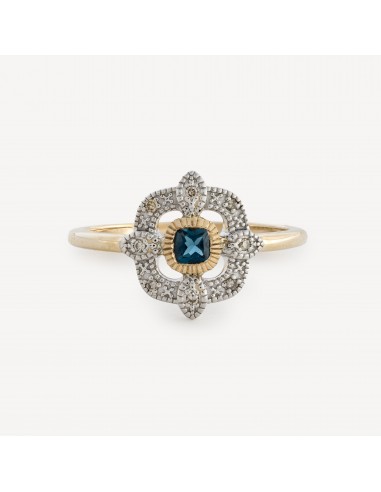 Bague Bettina London Blue Topaze du meilleur 