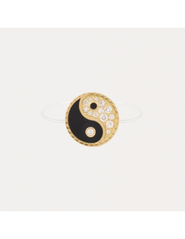 Bague Nylon Ying Yang Pour