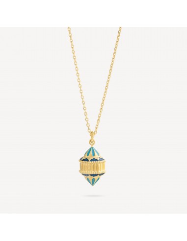 Collier Naos Vermeil Email Turquoise Livraison rapide