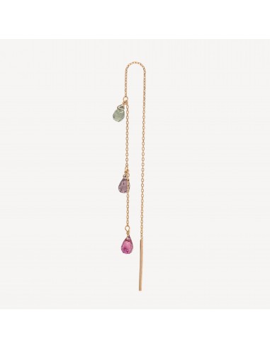 Boucle D'Oreille Drops Of Rose Petals de pas cher