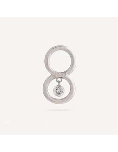 Piercing Stud Mini Huit Blanc One Diamond de France