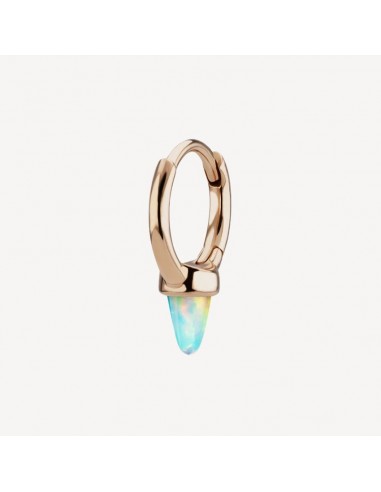 Créole 6.5mm Opal Single Short Spike Or Rose d'Europe débarque