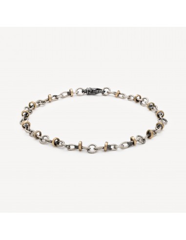 Bracelet Maillon Platine et Or l'achat 