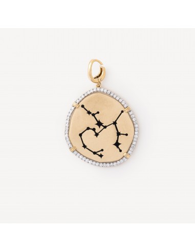 Pendentif Constellation Sagittarius Diamants en linge