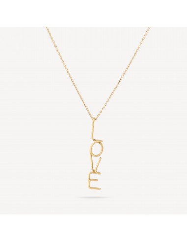 Collier Love Or Jaune français