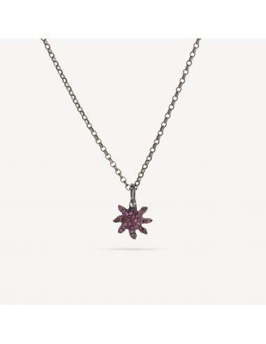 Collier Fleur Rubis Economisez 