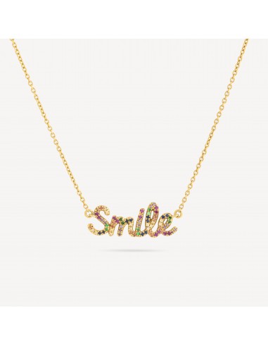 Collier Smile Or Jaune basket pas cher