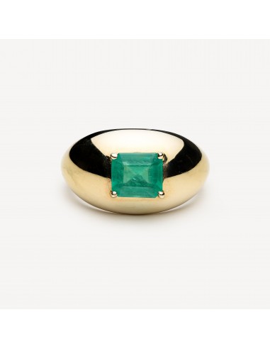 Bague Emerald Domed Amélioration de cerveau avec