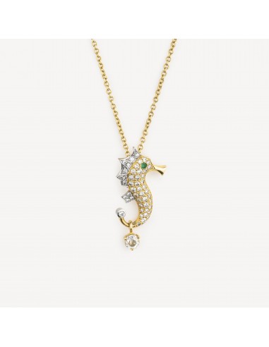 Collier Hippocampe Diamants Or de votre