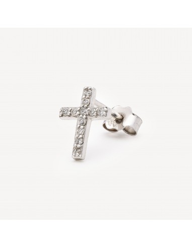 Puce d'Oreille Croix Or Blanc 50-70% off 