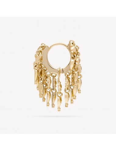 Boucle d'Oreille Tassel Eternity Hoop Yellow Gold du meilleur 