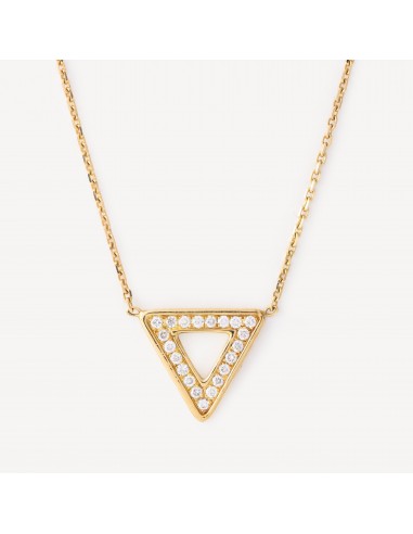 Collier Triangle Or Diamants À commander