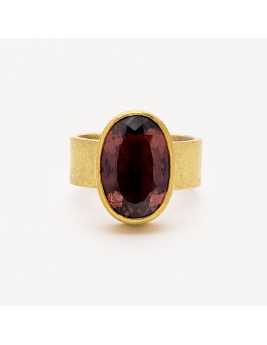 Bague Large Faceted Oval Red Tourmaline pas cher chine