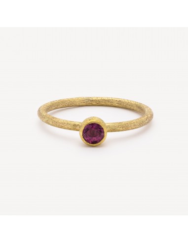 Bague Faceted Round Ruby pour bénéficier 