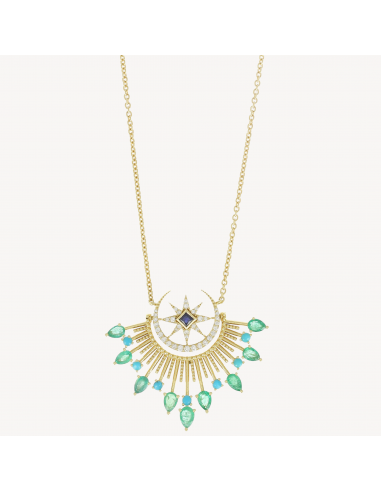 Collier Cosmic Love Emeraudes JUSQU'A -70%! 