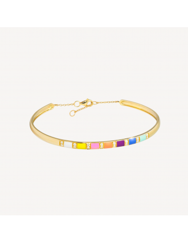 Bracelet Billie Email Multicolor et Diamants pas chere